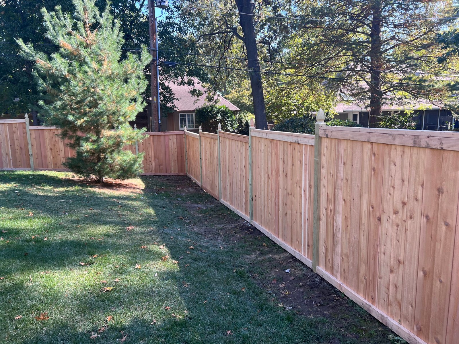 Wood Fence In Prairie Village, Kansas